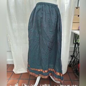 CP Shades Irridescent Flowy 100% Cotton Skirt Size Small